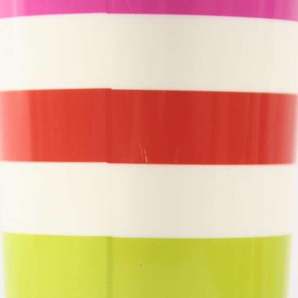 Kate Spade NY Candy Stripe Multi Color Insulated Tumbler New Straw 20oz / 591mL - Picture 12 of 13